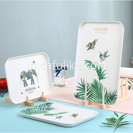 竹の角皿 Bamboo Square Plates